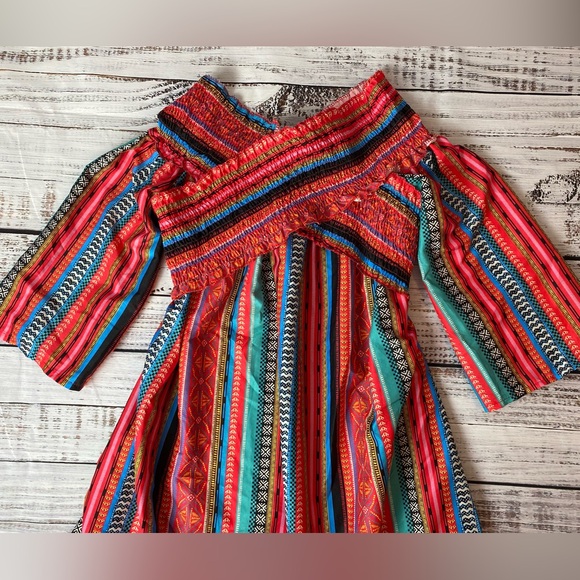 OC Order Plus Dress Women’s Medium Crisis Cross Ruched Top - Picture 2 of 5